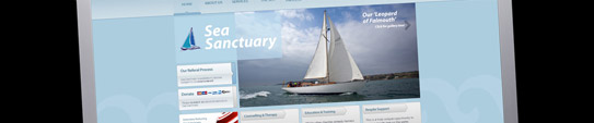 Web Design for Sea Sanctuary Cornwall Web Design for Sea Sanctuary Cornwall