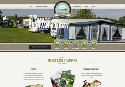 New website launch: Nance Lakes Camping