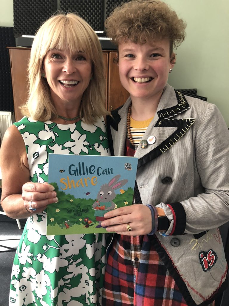 Children's book author sarah-leigh wills with Toyah Willcox