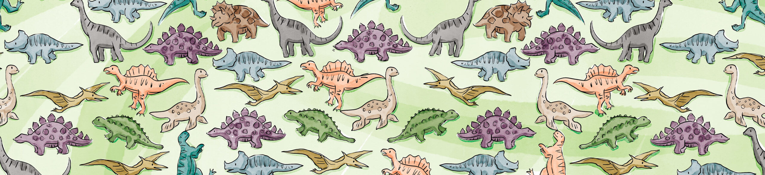 childrens dinosaur illustrations